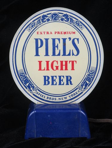 1949 Piels Light Beer Illuminated Sign Brooklyn New York