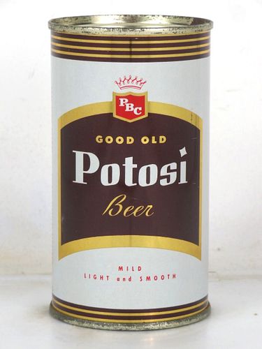 1955 Potosi Beer 12oz 116-26v2 Flat Top Can Potosi Wisconsin