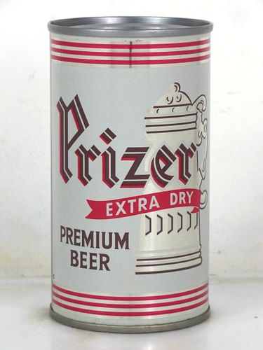 1968 Prizer Premium Beer 12oz 117-12 Flat Top Can Reading Pennsylvania