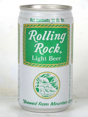 1978 Rolling Rock Light Beer (test) 12oz Undocumented Eco-Tab Latrobe Pennsylvania