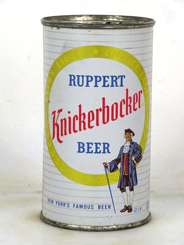 1958 Ruppert Knickerbocker Beer 12oz 126-16.1c Flat Top Can New York New York