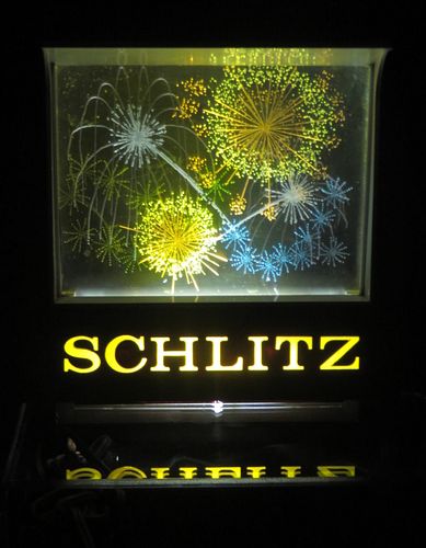 1967 Schlitz Beer Fireworks Motion Sign Milwaukee Wisconsin