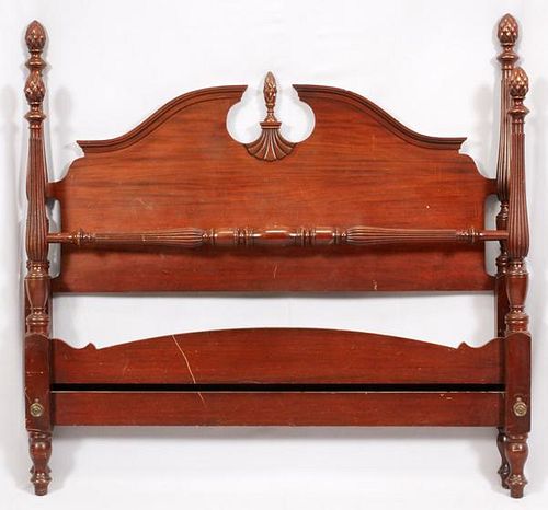 MAHOGANY FOUR POSTER BED