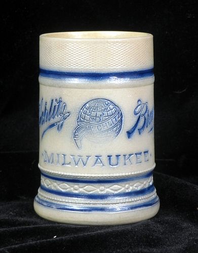 1892 Schlitz Brewing Co. 5½ Inch Tall Stein Milwaukee Wisconsin