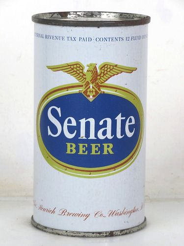 1949 Senate Beer 12oz 132-20 Flat Top Can Washington District Of Columbia