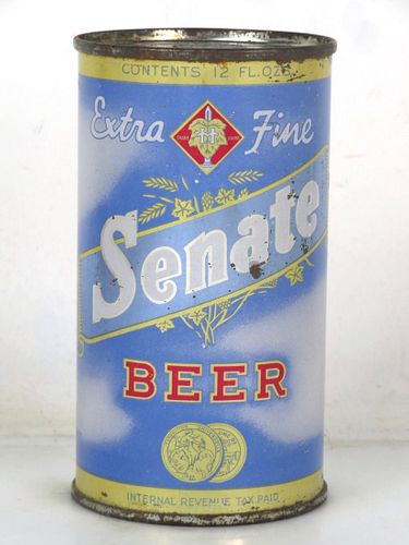 1946 Senate Extra Fine Beer 12oz 132-16 Flat Top Can Washington District Of Columbia