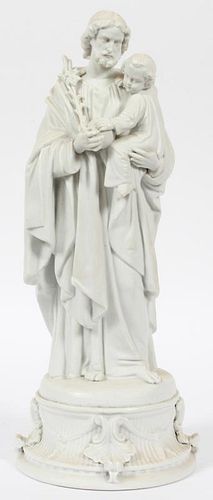PARIAN FIGURAL GROUP OF ST. JOSEPH AND CHRIST CHILD