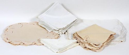 CONTEMPORARY LACE AND LINEN NAPKINS & PLACEMATS