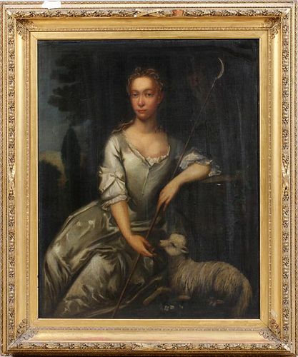 ATTRIBUTED. TO CHARLES JERVAS OIL ON CANVAS
