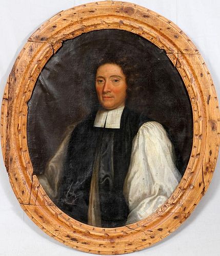 OLD MASTER PORTRAIT OF RECTOR OF THE CLOTH