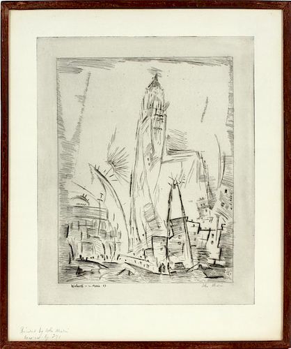 JOHN MARIN ETCHING AND DRYPOINT 1913