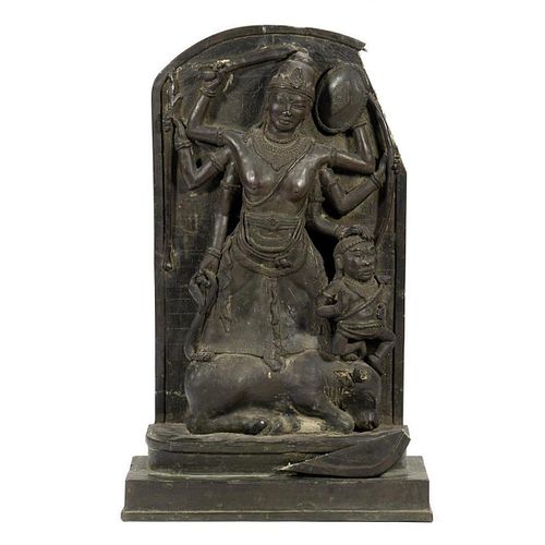 Bronze Statue of Kali with Consort.