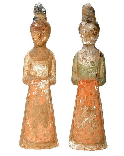 Pair of Chinese Tomb Figures.