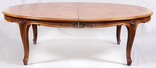COUNTRY FRENCH WALNUT DINING TABLE