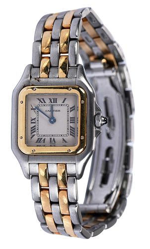 18kt. Two Tone Panthere De Cartier Watch