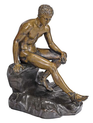 Grand Tour Bronze Figure of Hermes