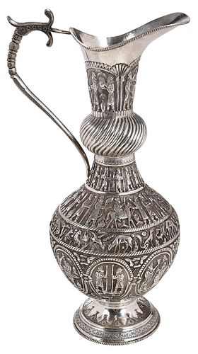 Persian Silver Ewer