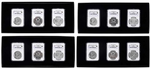 12 Canadian Vancouver Olympic $5 coins, NGC graded 