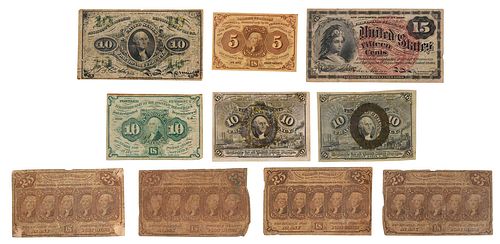 Group of Fractional Currency, 20 Notes 