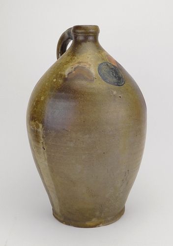 Stoneware jug with incised decoration