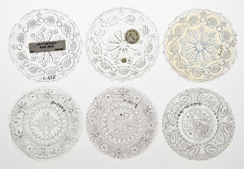 LEE/ROSE WITHIN NO. 242A - 257 PRESSED CUP PLATES, LOT OF 11