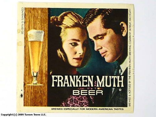1965 Franken Muth Beer 12oz Label Detroit