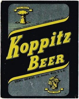 1947 Koppitz Beer 12oz Label CS45-03 Detroit