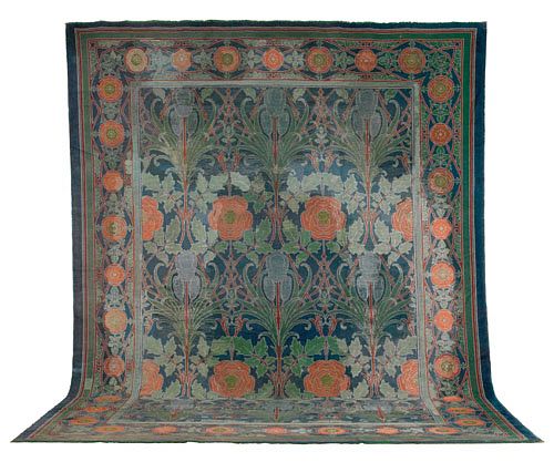 C.F.A. Voysey Donegal arts and crafts wool carpet,