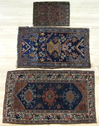 Two Caucasian mats, 5'x 3' and 4'4" x 2'7", togeth