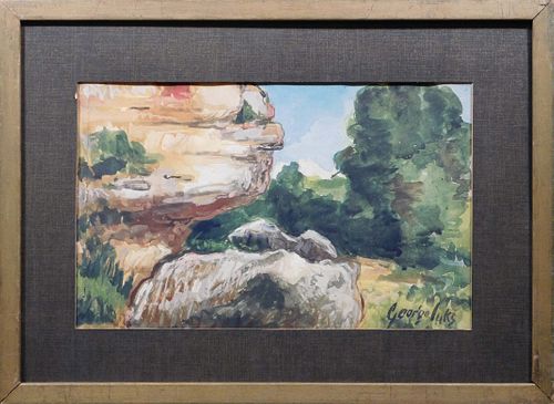 George Benjamin Luks, Attr.: Impressionist South West Landscape