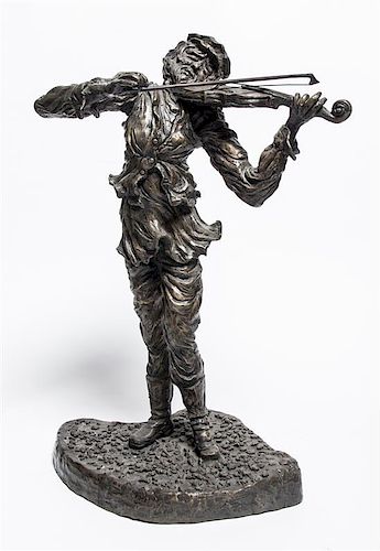 * An American Bronze Figure, Height 30 inches.