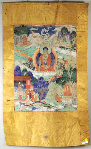 Tibetan Thangka of Shakyamuni