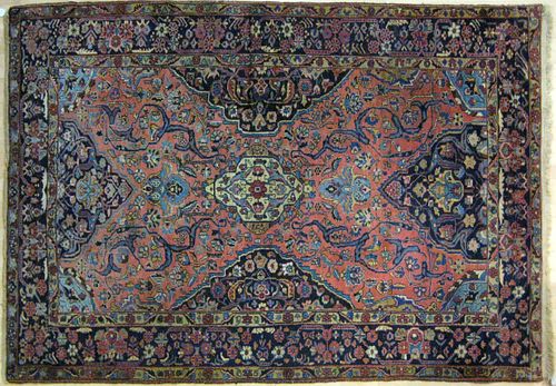 Persian carpet, ca. 1930, with overall floral desi