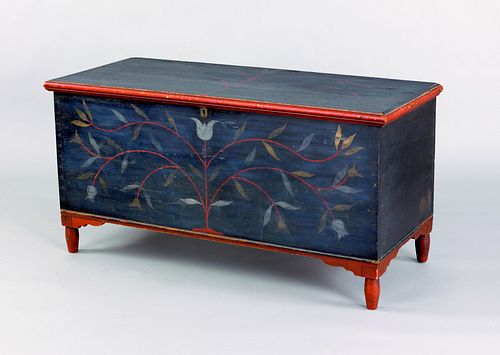 Centre County, Pennsylvania painted dower chest, e