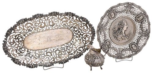 Three Silver Table Items