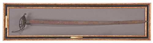 Framed Confederate Sword Found Near Gettysburg 