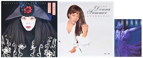 Two Donna Summer Promotional Posters and One Tour Booklet