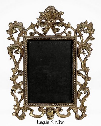 Vintage Ornate Brass Acanthus Photo/ Picture Frame