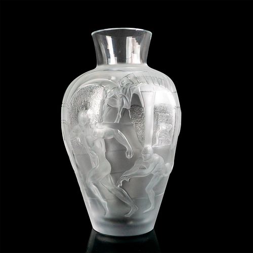 Marie-Claude Lalique (French, 1935-2003) Crystal Artist Test Vase, Les Eleens