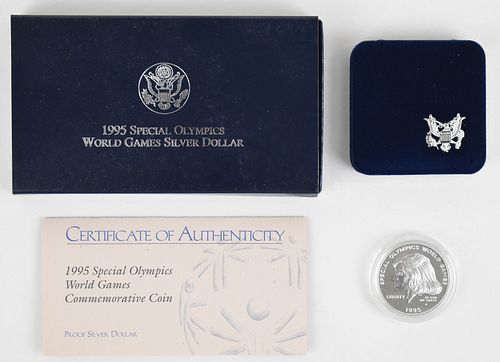 1995 SPECIAL OLYMPICS WORLD GAMES SILVER DOLLAR