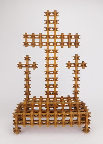 Tramp Art three crosses
