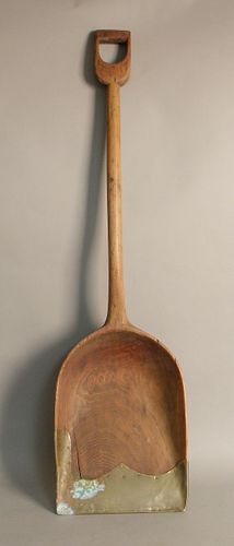 Wood shovel, 19th c., 51" l.