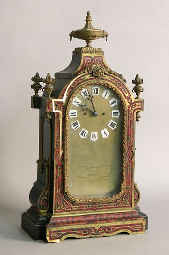 English bouille bracket clock by Bennett, London,a