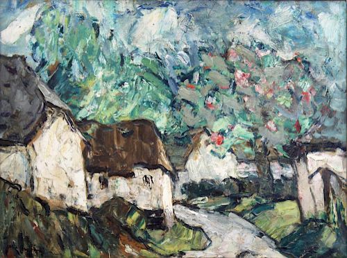 Abel Bertram (French, 1871-1954)- Oil on Canvas