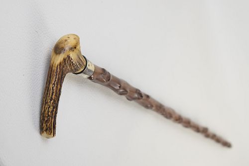 VICTORIAN THORN & STERLING WALKING STICK