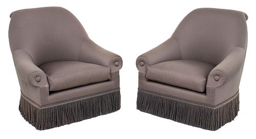 Thad Hayes Designed Swivel Arm Chairs, 2