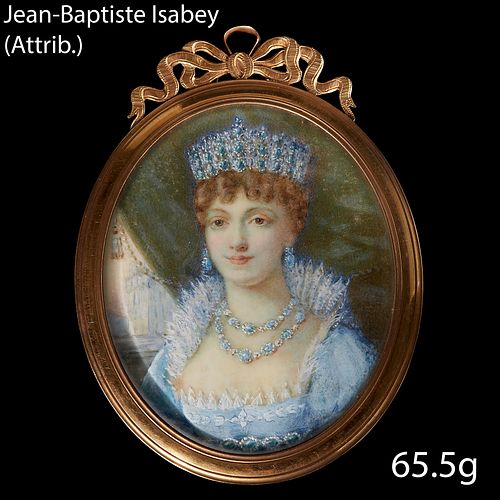 IN THE MANNER OF JEAN-BAPTISTE ISABEY (1767-1855), 
A MINIATURE PORTRAIT OF CAROLINE BONAPARTE, QUEEN OF NAPLES.
