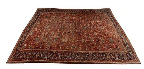 Persian Mahal Handwoven Wool Rug, H 12' 3'' W 17' 9''