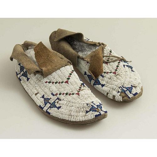 Plains Indian Beaded Moccasins