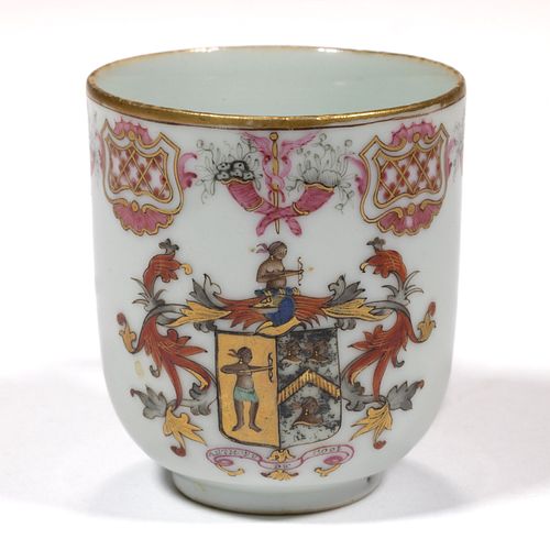 CHINESE EXPORT PORCELAIN AMERICAN ARMORIAL CUP